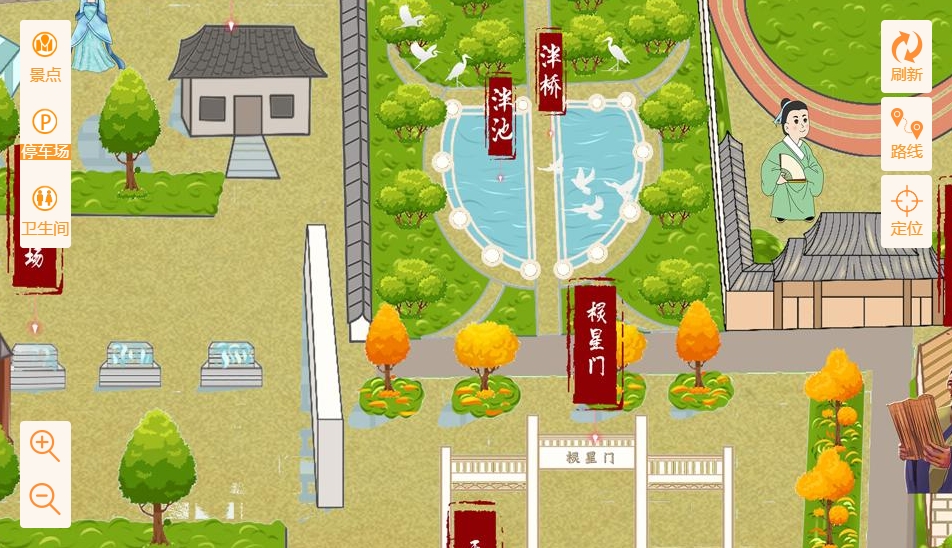 岳塘手绘地图景区语音讲解导览系统：智慧景区建设的基石